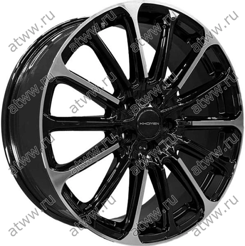 Диски литой Khomen KHW1910 7,5x19 5*120 Et:41 Dia:59,5 Black-FP Екатеринбург