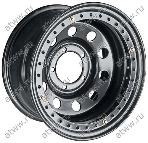 Диски штамповка Off-Road-Wheels Black 8x16 5*139,7 Et:-24 Dia:110,1 черный с бедлоком Екатеринбург