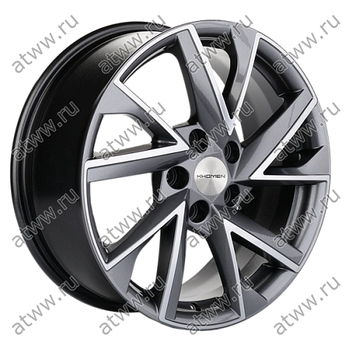 Диски литой Khomen 1714 7x17 5*110 Et:46 Dia:63,3 Gray-FP Екатеринбург
