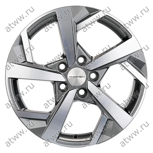 Диски литой Khomen 1712 7x17 5*114,3 Et:50 Dia:67,1 Gray-FP Екатеринбург