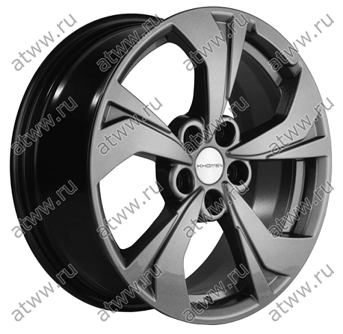 Диски литой Khomen 1724 7x17 5*114,3 Et:45 Dia:67,1 Gray Екатеринбург
