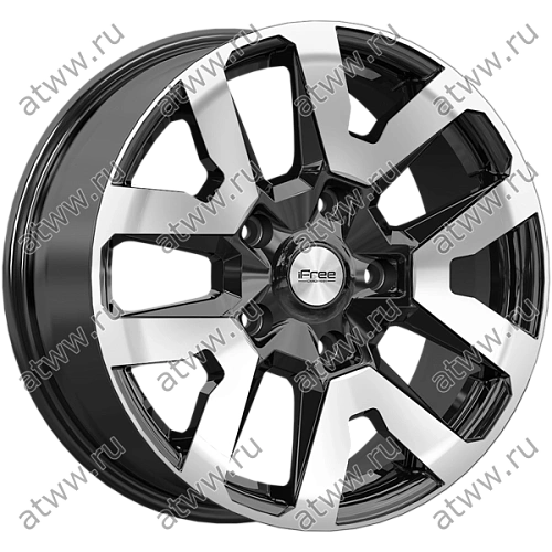 Диски литой IFree Original Трикстер (КС1170) 7x17 5*139,7 Et:40 Dia:98 алмаз черный Екатеринбург