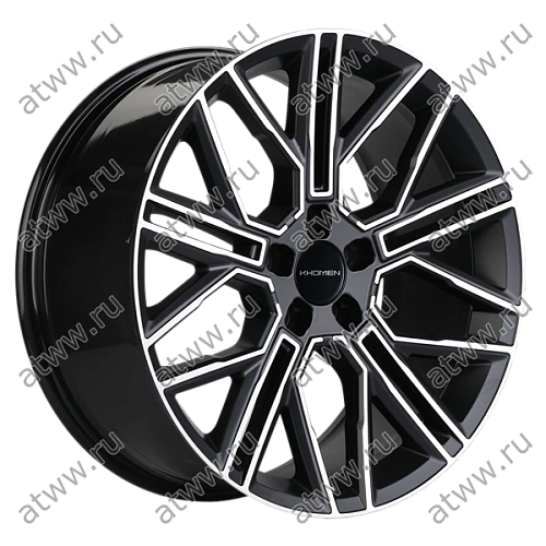 Диски литой Khomen 2101 9,5x21 5*112 Et:36 Dia:66,6 Black matt-FP Екатеринбург