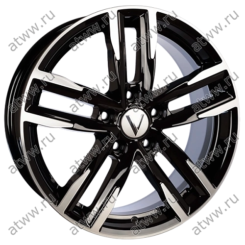 Диски литой Вектор B213 7x17 5*114,3 Et:45 Dia:60,1 алмаз черный Екатеринбург
