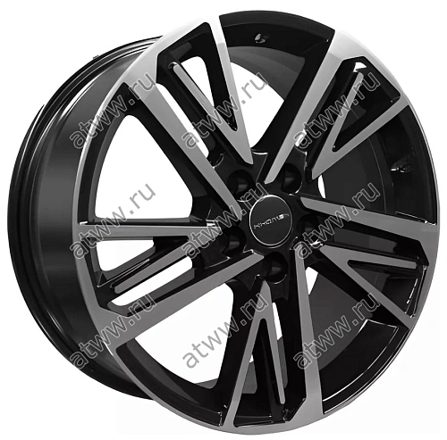 Диски литой Khomen KHW1815 8x18 5*108 Et:47 Dia:60,1 Black-FP Екатеринбург