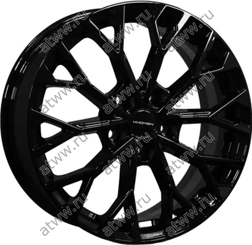 Диски литой Khomen 1605 6,5x16 5*114,3 Et:45 Dia:60,1 Black Екатеринбург