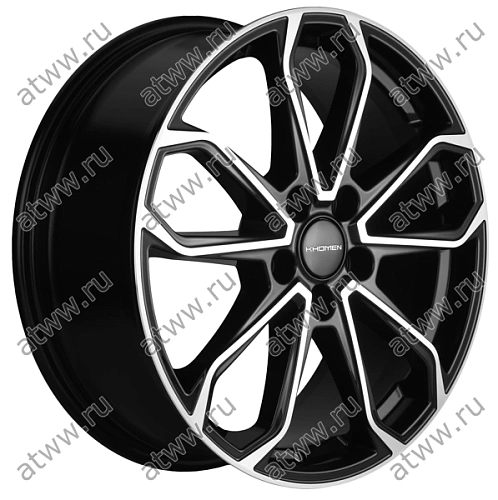 Диски литой Khomen KHW1816 7x18 5*108 Et:33 Dia:60,1 Black-FP Екатеринбург