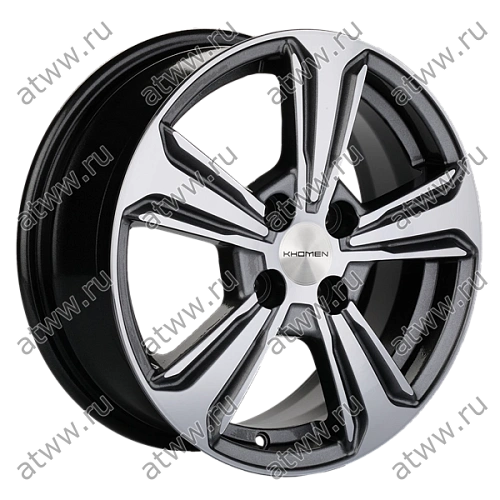 Диски литой Khomen 1502 6x15 4*100 Et:50 Dia:60,1 G-SILVER-FP Екатеринбург