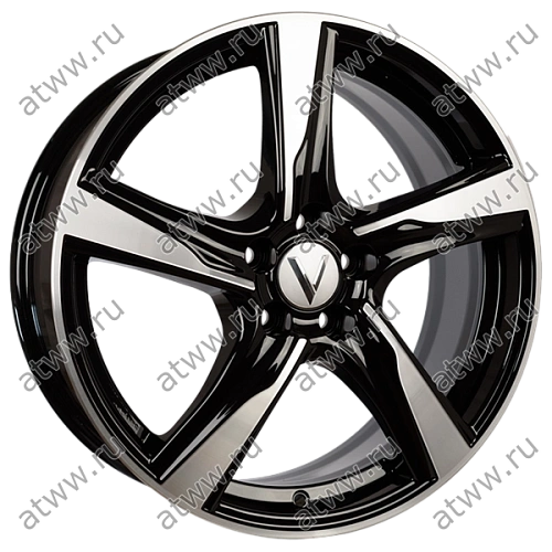 Диски литой Вектор В201 7x17 5*112 Et:45 Dia:57,1 алмаз черный Екатеринбург