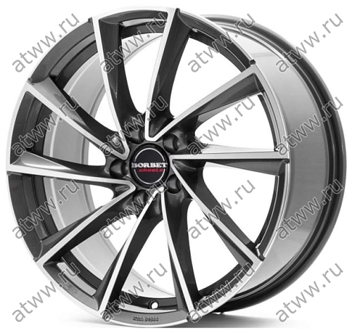 Диски литой BORBET VTX 8,5x19 5*112 Et:20 Dia:66,6 Graphite polished Екатеринбург