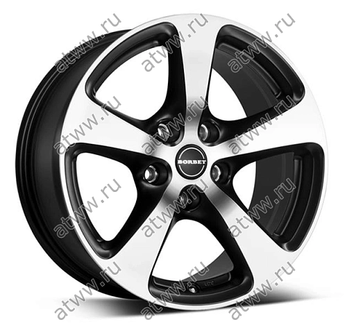 Диски литой BORBET CC 7x16 5*115 Et:40 Dia:70,1 Schwarz polished matt Екатеринбург