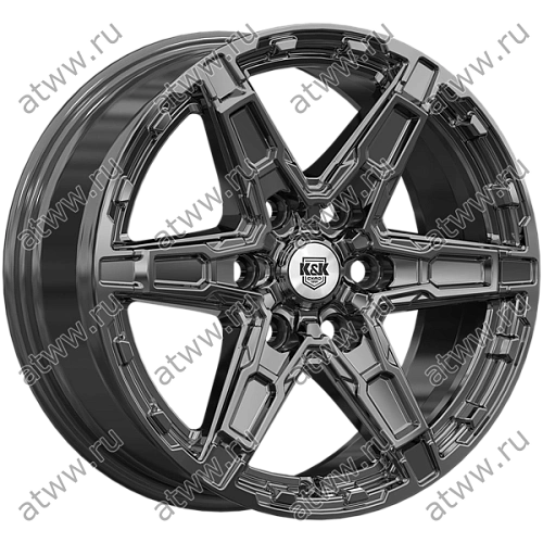 Диски литой K&K Дистрикт 8x18 6*139,7 Et:35 Dia:67,1 чёрный бриллиант Екатеринбург