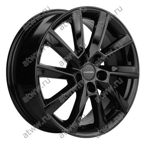 Диски литой Khomen 1604 6x16 5*100 Et:38 Dia:57,1 Black Екатеринбург