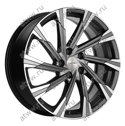 Диски литой Khomen 1901 7,5x19 5*108 Et:46 Dia:63,3 Gray-FP Екатеринбург