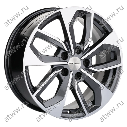 Диски литой Khomen 1703 7x17 5*114,3 Et:45 Dia:67,1 Gray-FP Екатеринбург