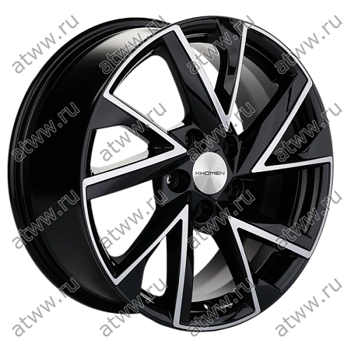 Диски литой Khomen 1714 7x17 5*110 Et:46 Dia:63,3 Black-FP Екатеринбург