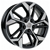 K&K КС1062 6,5x17 5*108 Et:43 Dia:65,1 алмаз чёрный