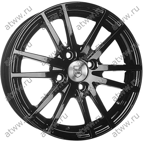 Диски литой Tech Line 435 5,5x14 4*98 Et:35 Dia:58,6 BL Екатеринбург