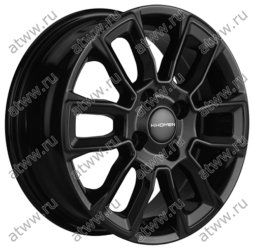 Диски литой Khomen KHW1406 5,5x14 4*98 Et:35 Dia:58,5 Black Екатеринбург