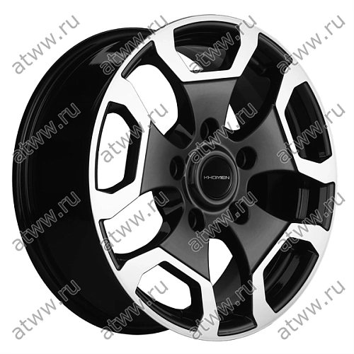 Диски литой Khomen 1725 6,5x17 5*139,7 Et:40 Dia:98 Black-FP Екатеринбург