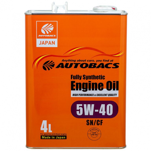 М/м Autobacs Engine OIL FS 5W40 SN/CF 4л