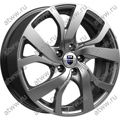 Диски литой K&K Палермо 6x15 5*100 Et:45 Dia:67,1 дарк платинум Екатеринбург