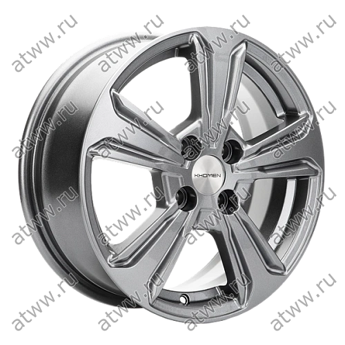 Диски литой Khomen 1502 6x15 4*100 Et:48 Dia:54,1 GRAY Екатеринбург