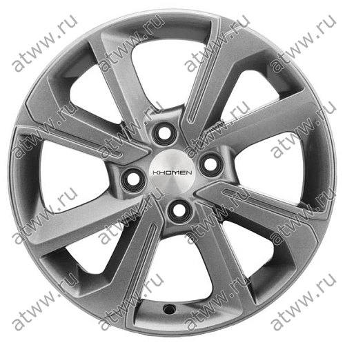 Диски литой Khomen 1501 6x15 4*100 Et:46 Dia:54,1 G-SILVER Екатеринбург
