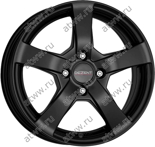 Диски литой DEZENT RE 8x17 5*120 Et:30 Dia:72,6 Черный с полировкой Екатеринбург